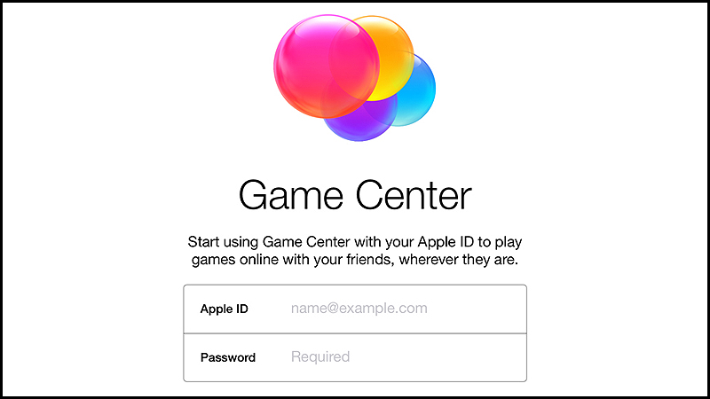 Đăng nhập vào tài khoản Game Center khác